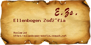 Ellenbogen Zsófia névjegykártya